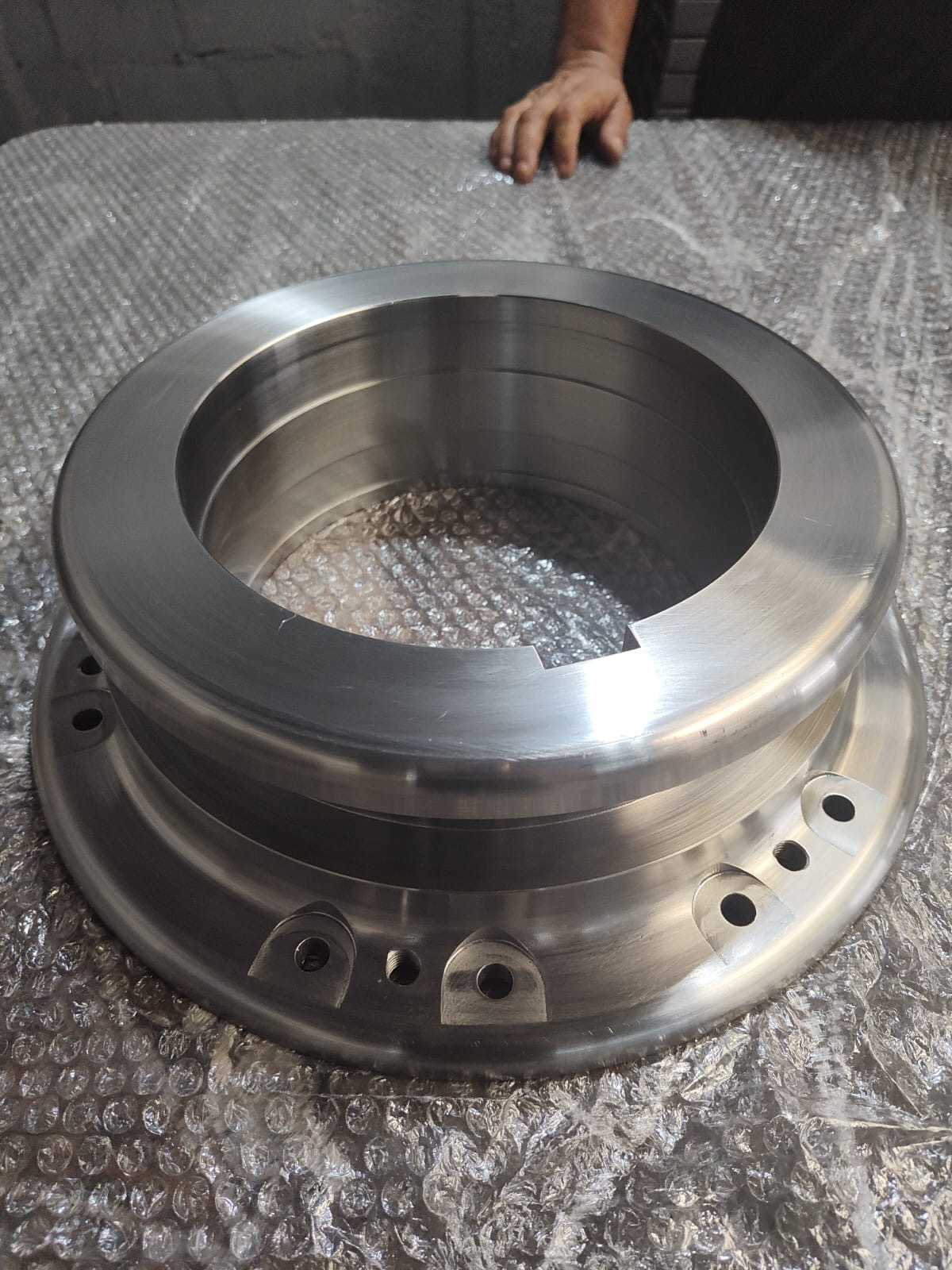 Flange de grande diâmetro